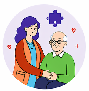 Dementia care illustration