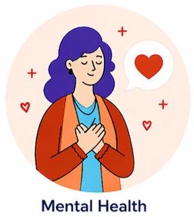 Mental health support illustration
